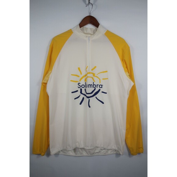 Solumbra Men's Cycling Shirt Jacket SPF Sun Protection Size XL 1/4 Zip #1066 - Picture 2 of 9